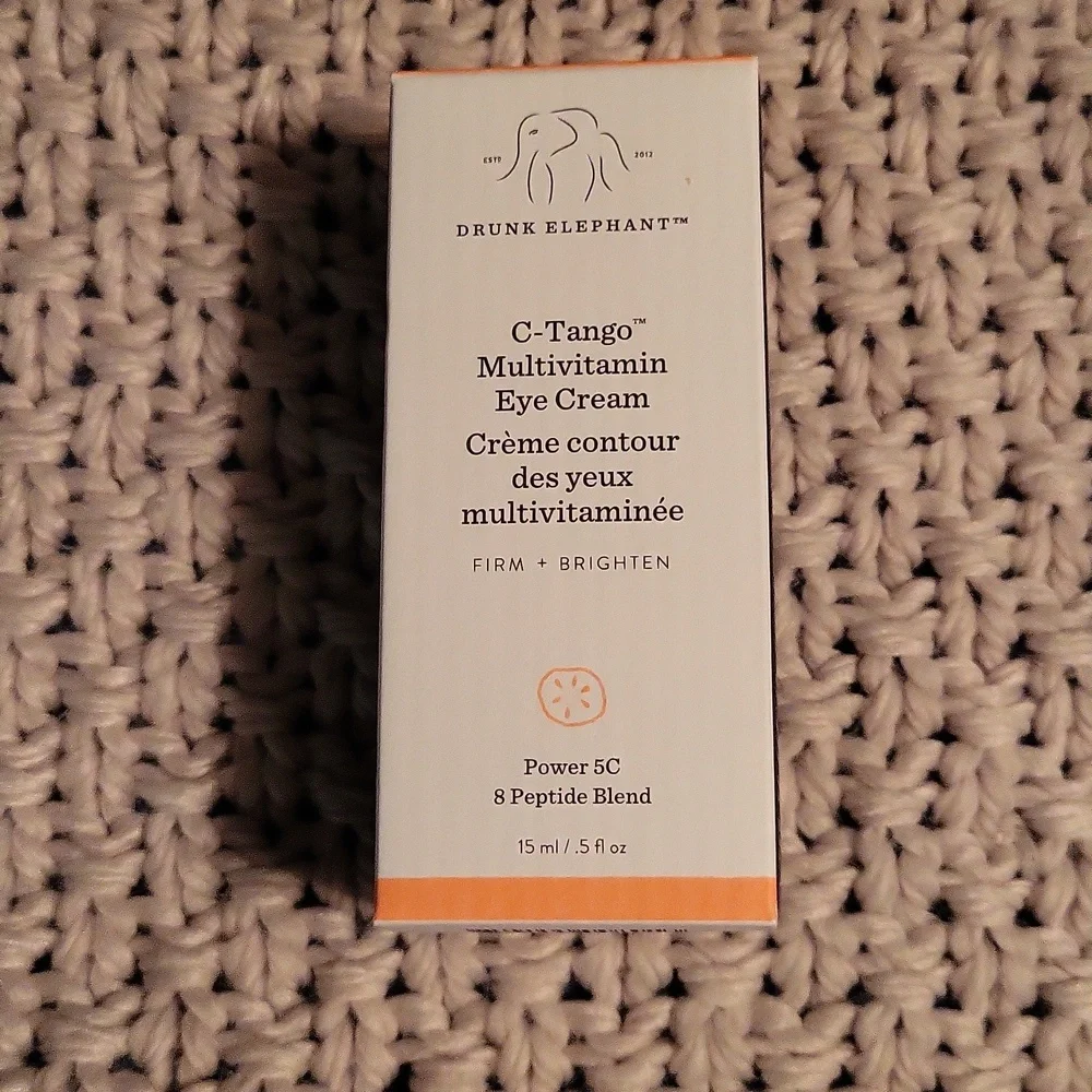 Drunk Elephant C-Tango Eye Cream Firm+Brighton Peptide Blend .5oz NIB